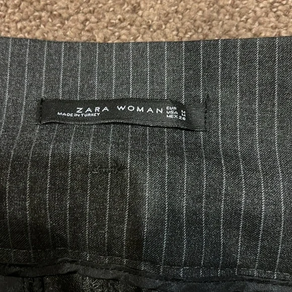 ZARA gray CONTRASTING STRIPED‎ Trousers medium - Picture 10 of 14